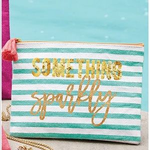 "Something Sparkly" makeup bag/toiletry bag
